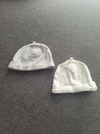 Lot 2 bonnet bébé