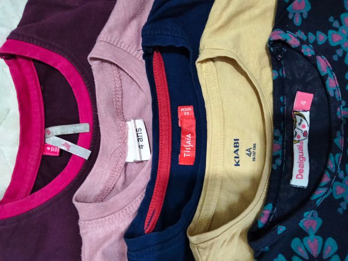 Lot de 5 T-shirts ML - photo numéro 3