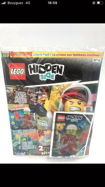 Magazine Lego Hidden Side + figurine le mineur possédé