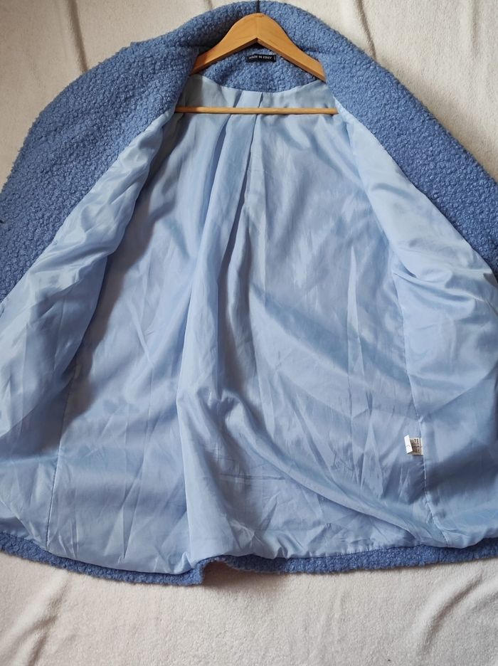 Manteau bleu mi saison taille unique - photo numéro 4