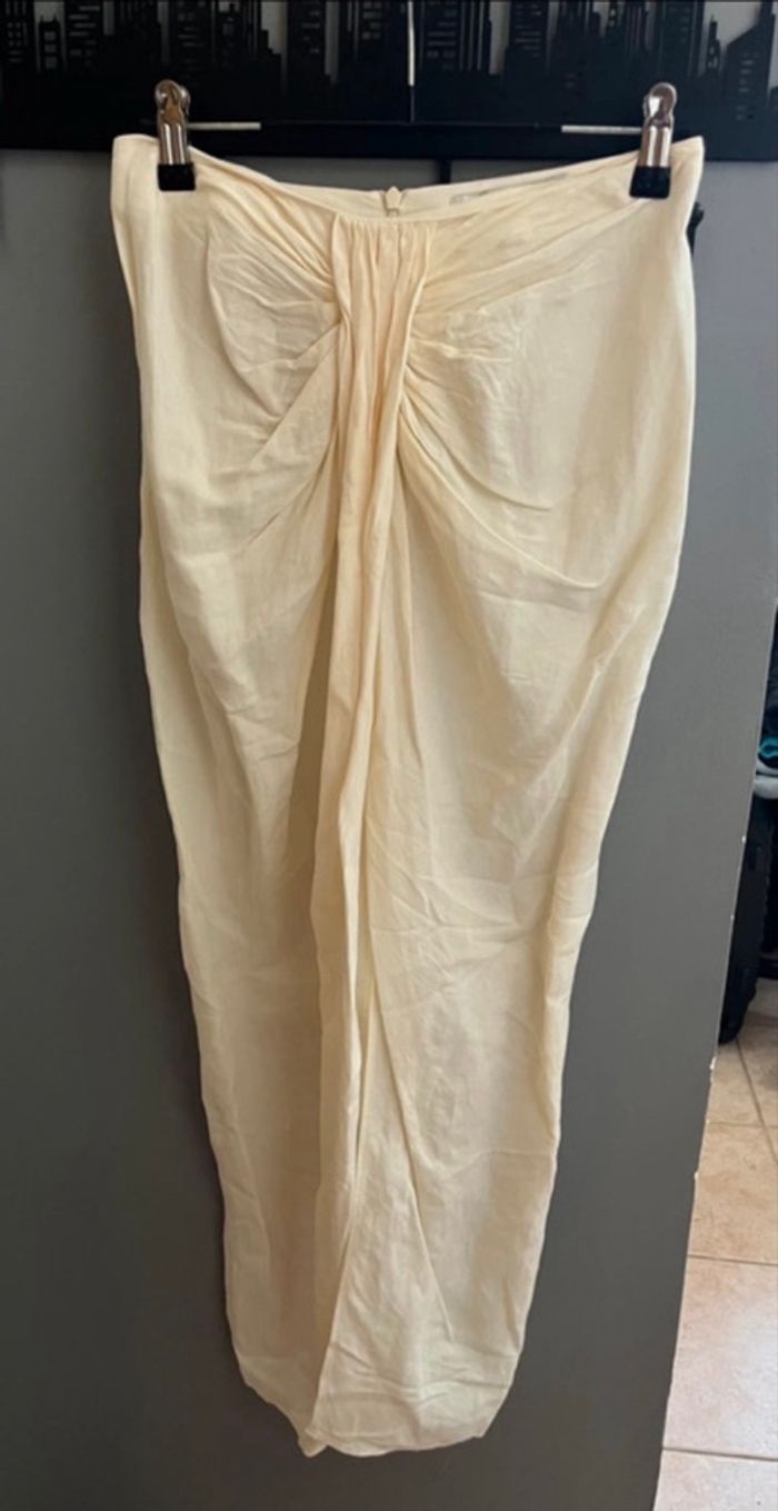 Jupe beige/crème Zara