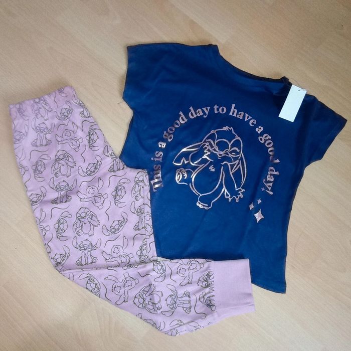 Joli pyjama coton Stitch 4/5 ans 🌹 Disney classique🌹 neuf avec étiquette