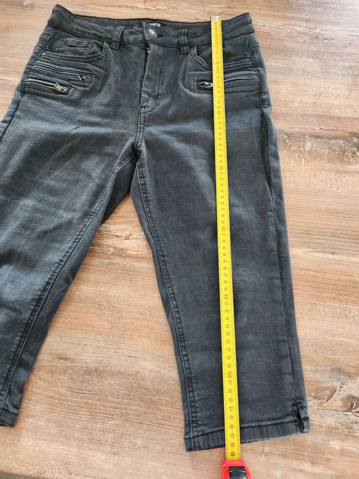 Pantacourt bermuda short noir liberté taille 38 en excellent état avec elasthane - photo numéro 4