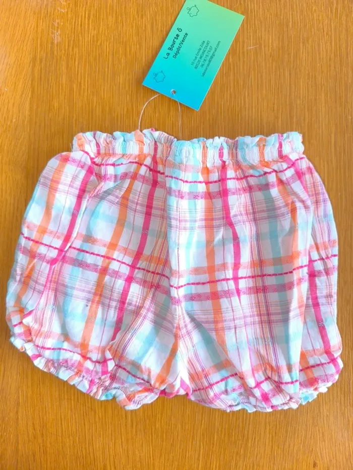 318302 short multicolore fille 9 mois sergent major - photo numéro 2