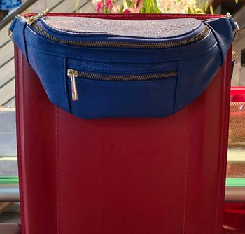 Sac banane femme bleu marine