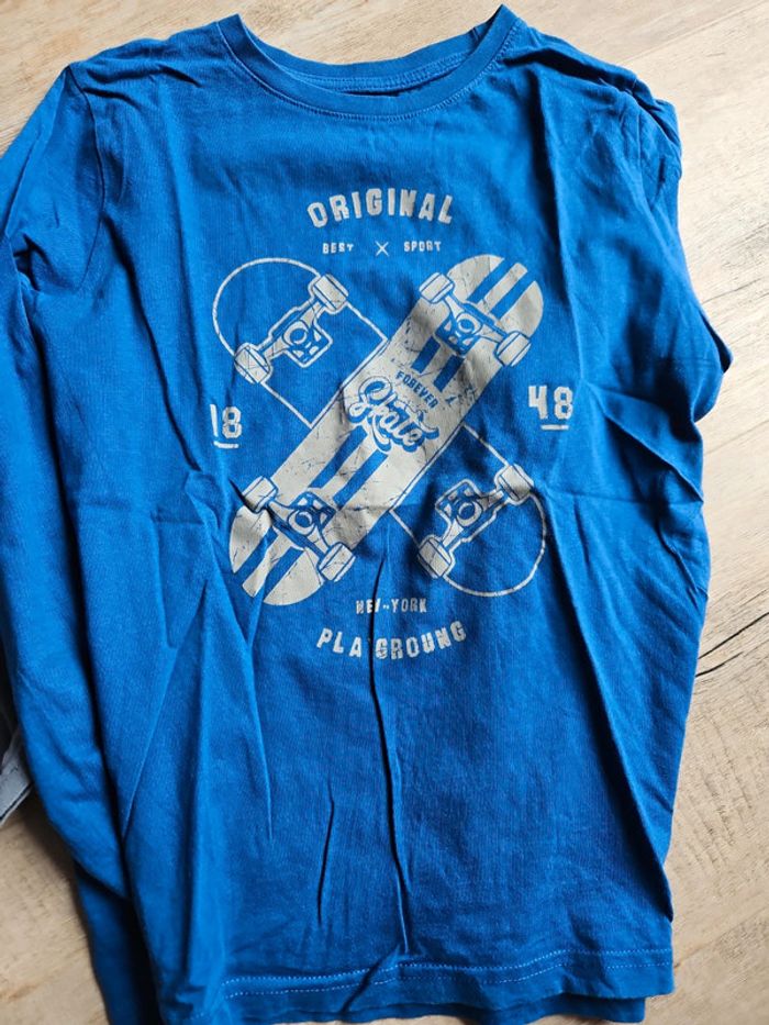 Lot tee-shirts manches longues garçon 10 ans - photo numéro 3