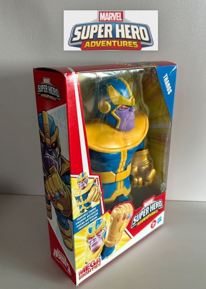 Avengers Marvel Super-Hero Adventures Figurine: Thanos ( Neuf sceller) - photo numéro 6