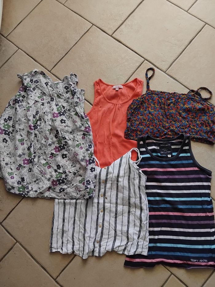 Lot tee shirt fille - photo numéro 4