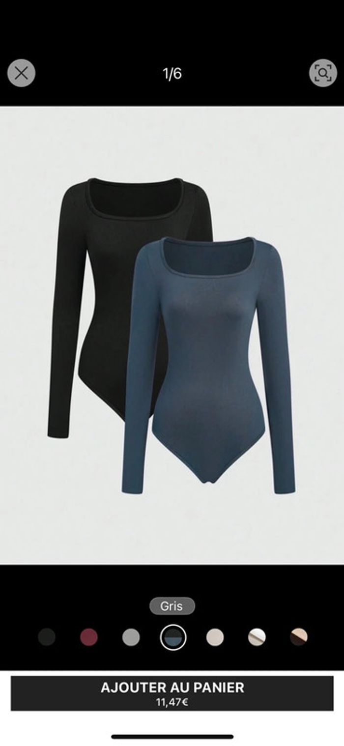 Body noir et bleu - photo numéro 5