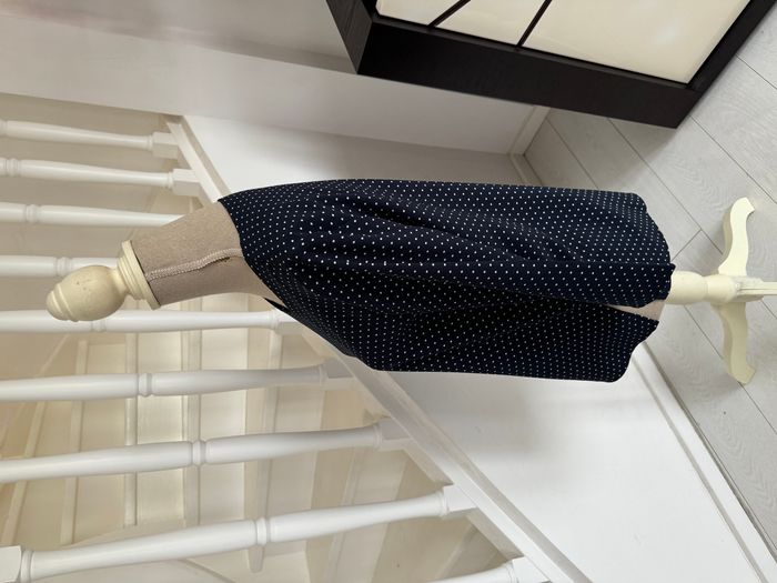 Blouse manches 3/4 Esmara bleu marine à pois blancs - photo numéro 3