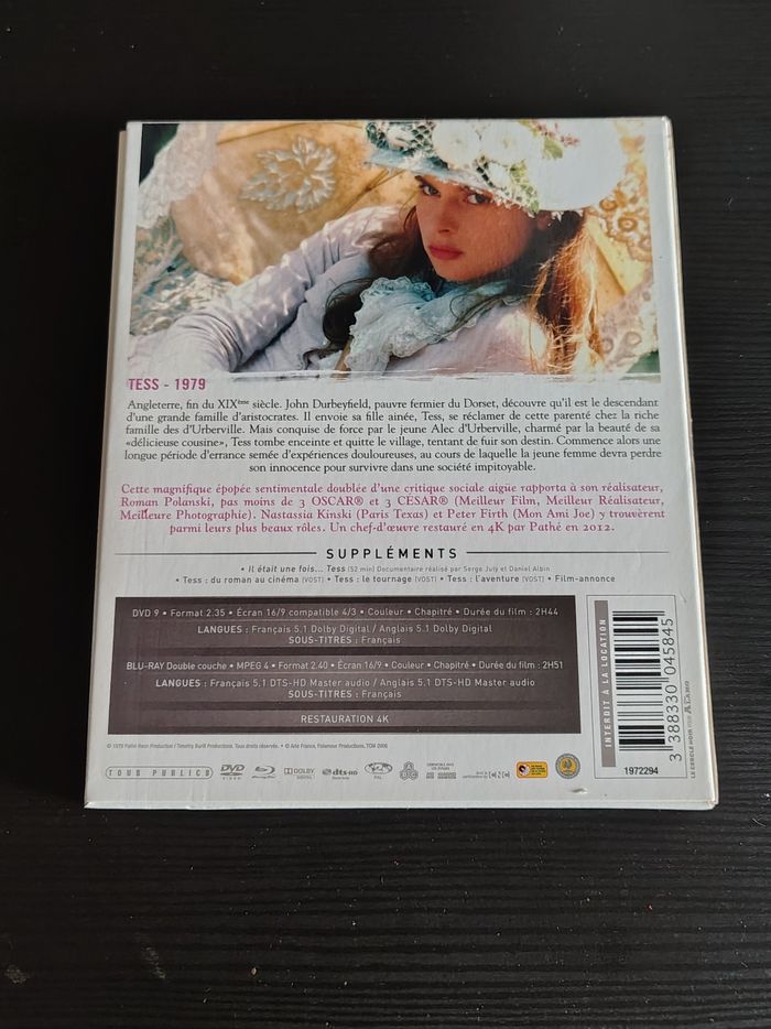 Blu Ray Digipack Tess (Nastassja Kinski, Peter Firth, Roman Polanski) - photo numéro 2