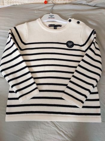 Pull marin enfant EF en H22 Terres des Marins 5 ans