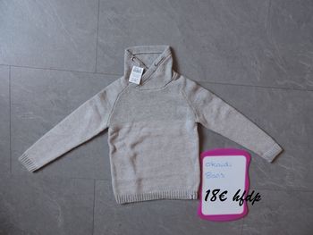 pull okaidi taille 8 ans