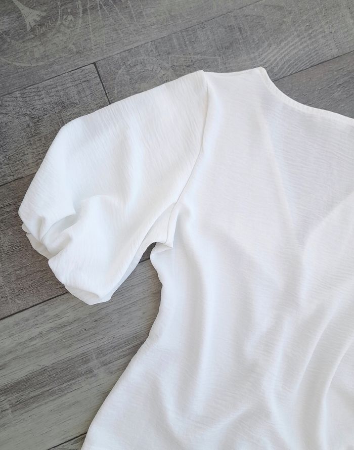 Top drapé à manches bouffantes, neuf - Cache Cache - photo numéro 7