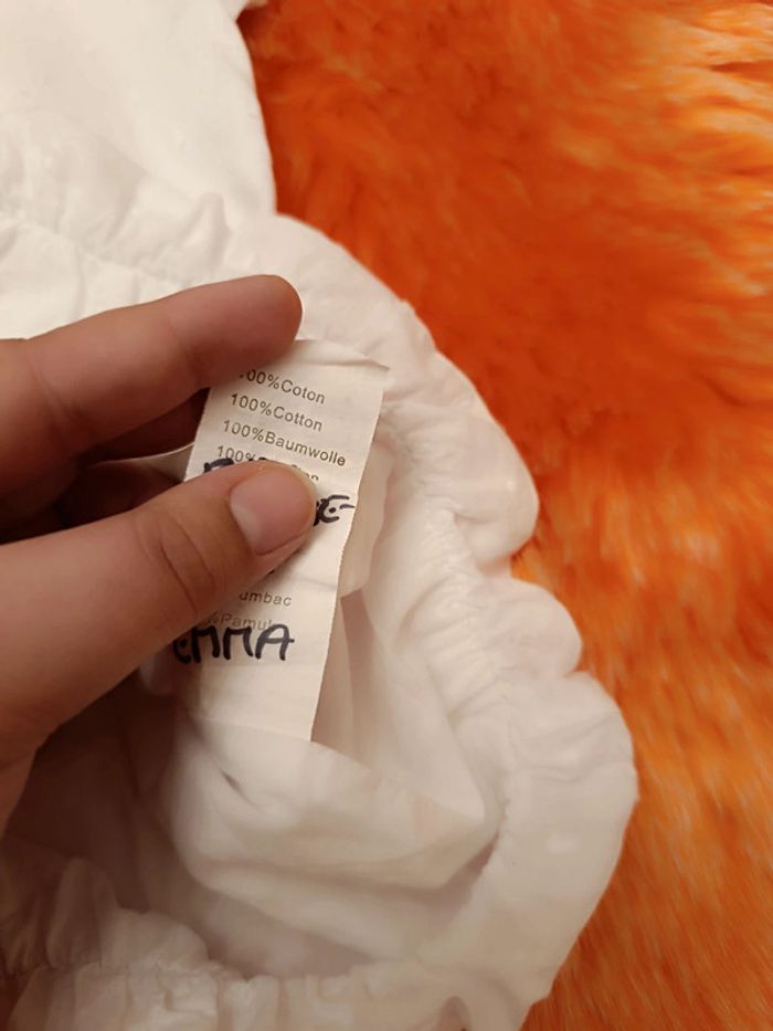 Robe blanche à manches courtes T. 12 mois Grain de blé - photo numéro 10