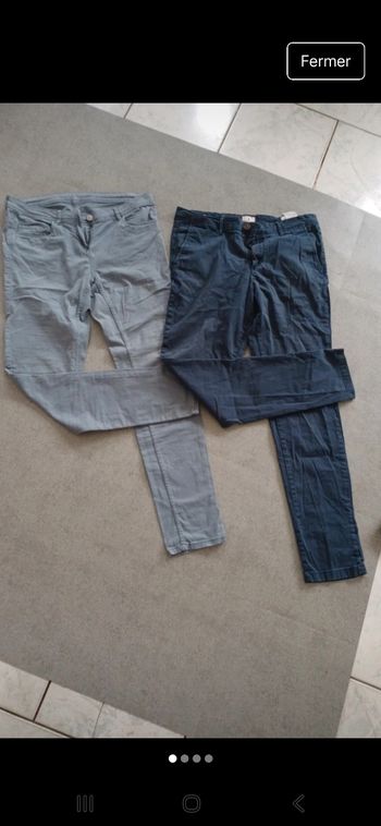 Lot 2 pantalons homme 4e lot de 2
