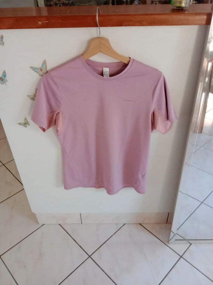T-shirt technique sport femme taille l lilas c19 - photo numéro 11