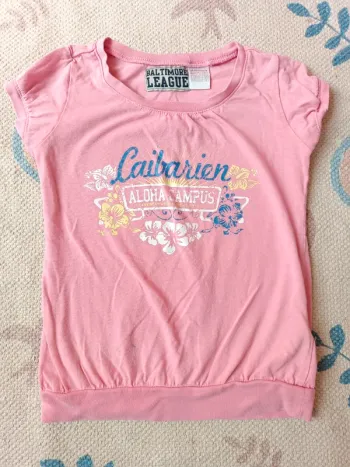 T-shirt rose la redoute 5 ans caibarien aloha