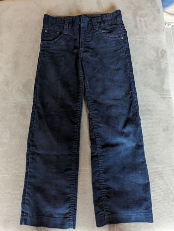 Pantalon velours marine Okaïdi 10 ans