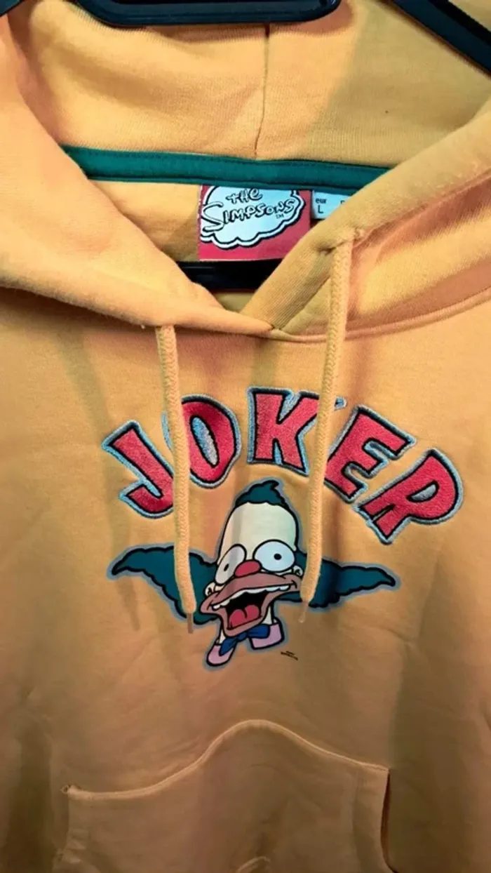 Sweat hoodie capuche The Simpsons – Joker (Krusty) - photo numéro 2