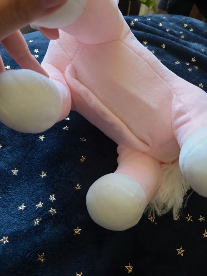 Peluche lumineuse licorne - photo numéro 4