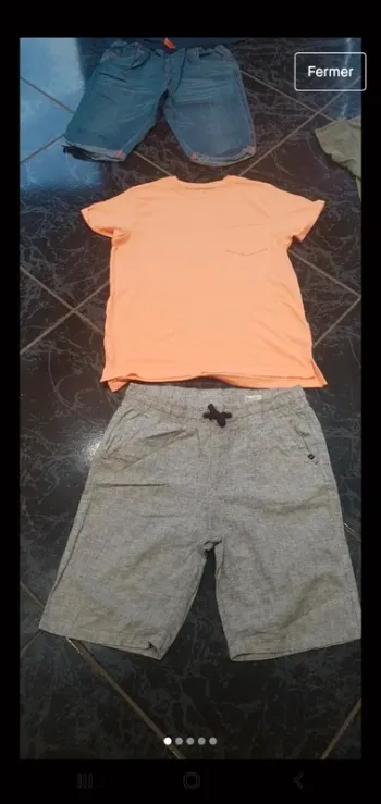 Ensemble bermuda et tee shirt