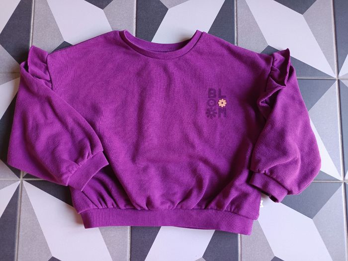 Sweat molleton violine bloom Okaïdi 4 ans