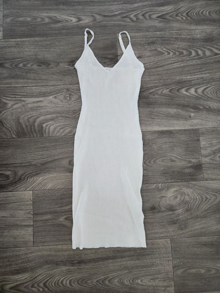 Robe blanche stretch