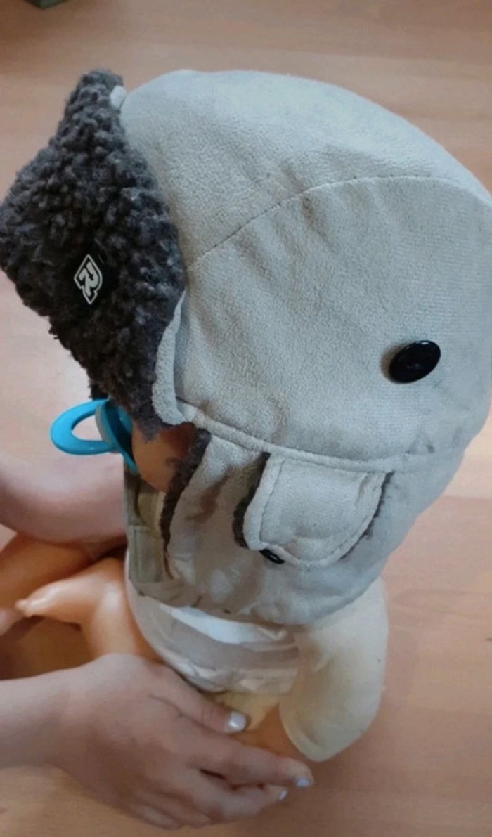 Chapeau aviateur bonnet 🩶 - photo numéro 2