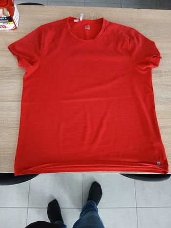 T shirt homme rouge