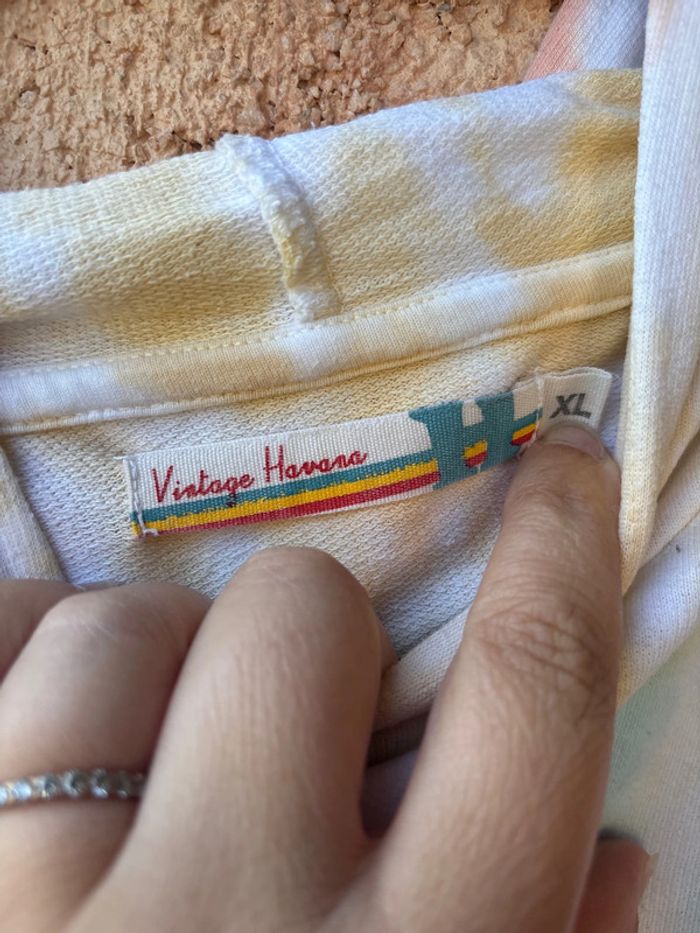 Sweat léger enfant taille XL Vintage Havana - photo numéro 2
