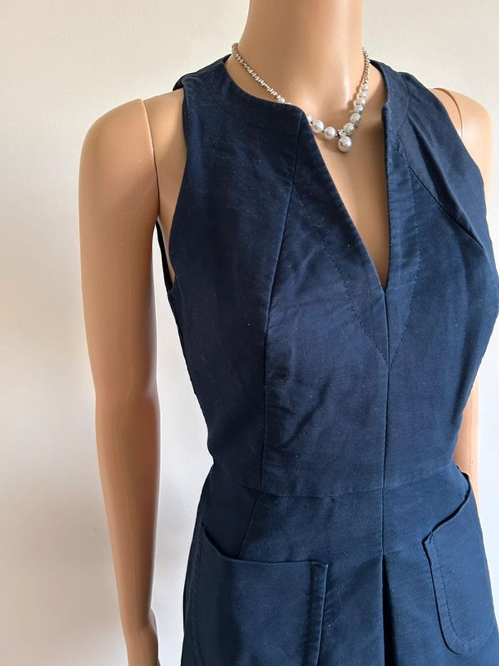 Robe bleue marine sans manches Kookai taille 36 TBE - photo numéro 5
