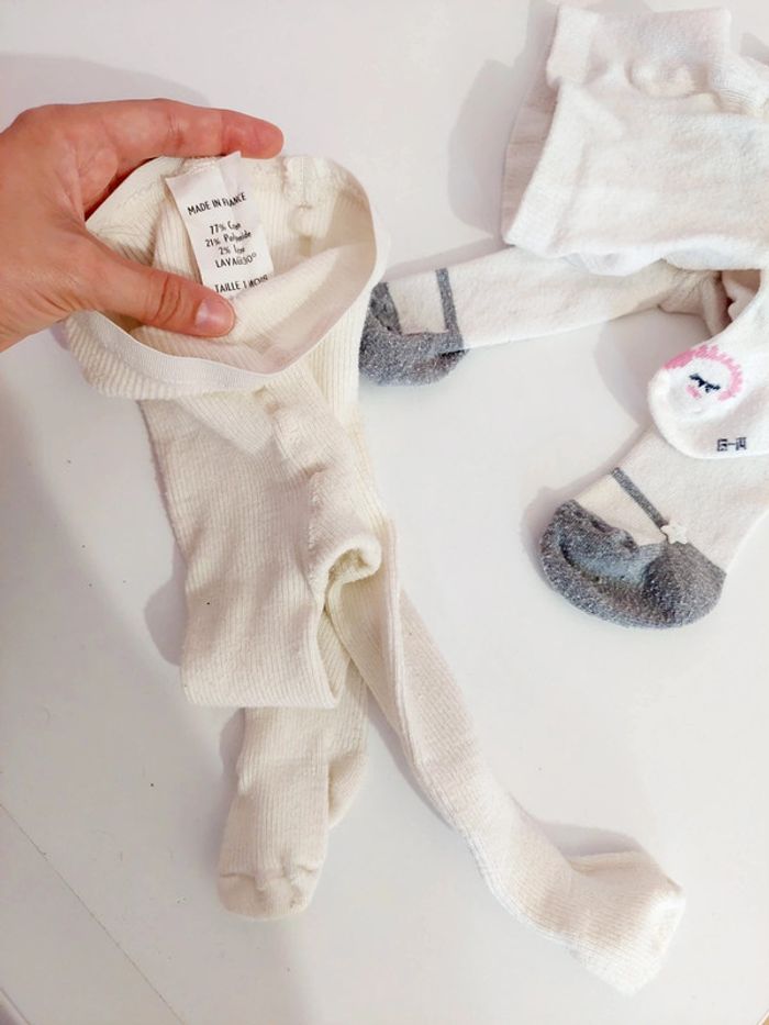 Lot de 3 collants 1 mois - photo numéro 4