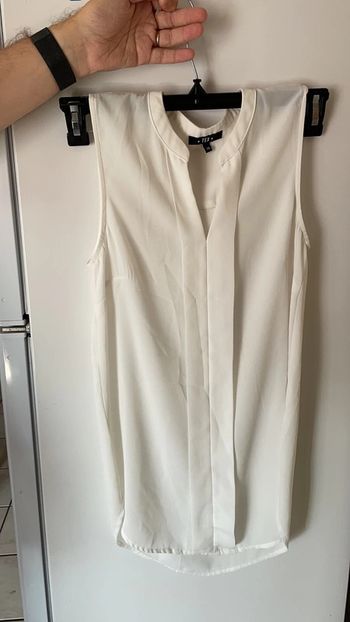 Top blanc tex