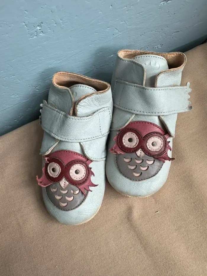 Chaussons gris EZPZ easy peasy hiboux 25 - photo numéro 3