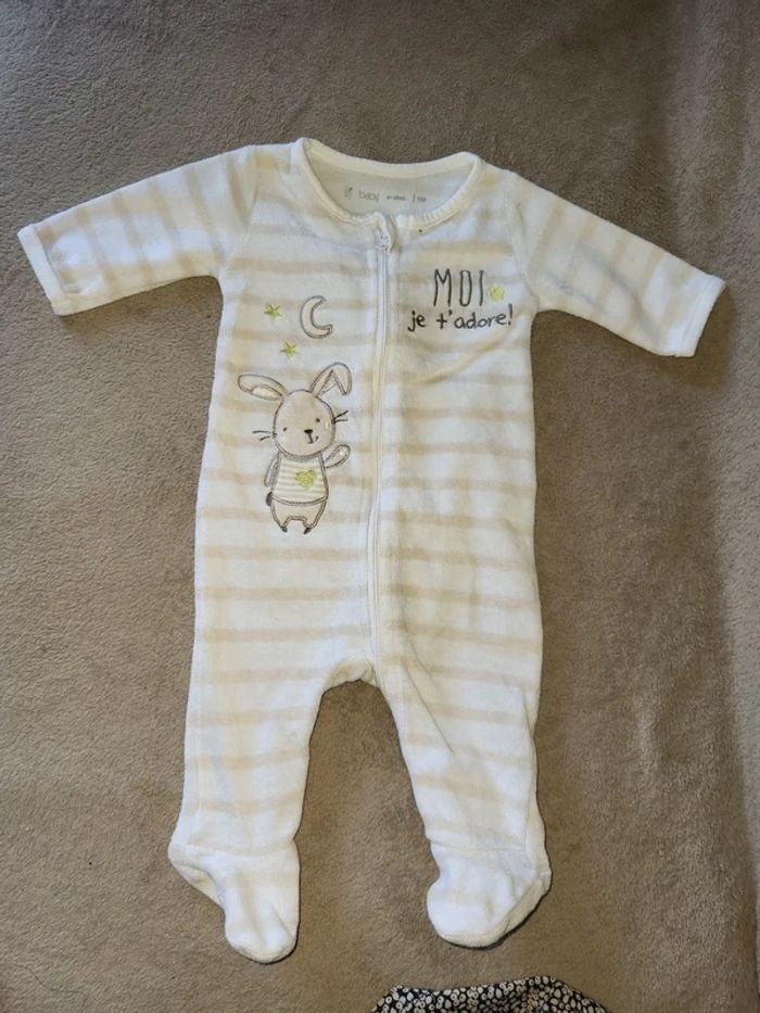 Pyjama mixte 1 mois - photo numéro 1