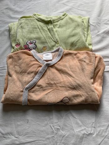 2 pyjamas 1 pièce 2 ans