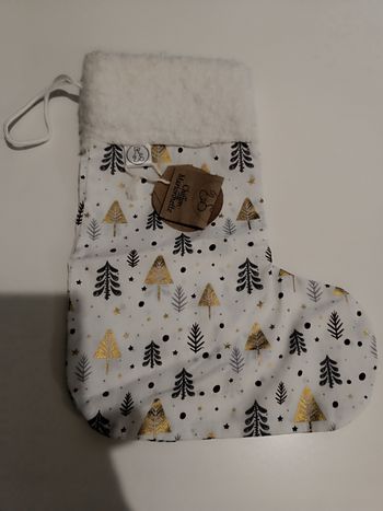 Chaussette de Noël blanche