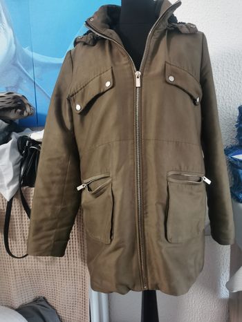 Manteau mango kaki m