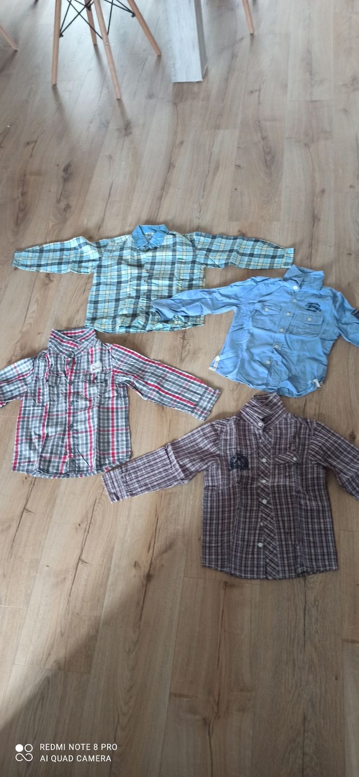 Lot de 4 chemises 6 ans