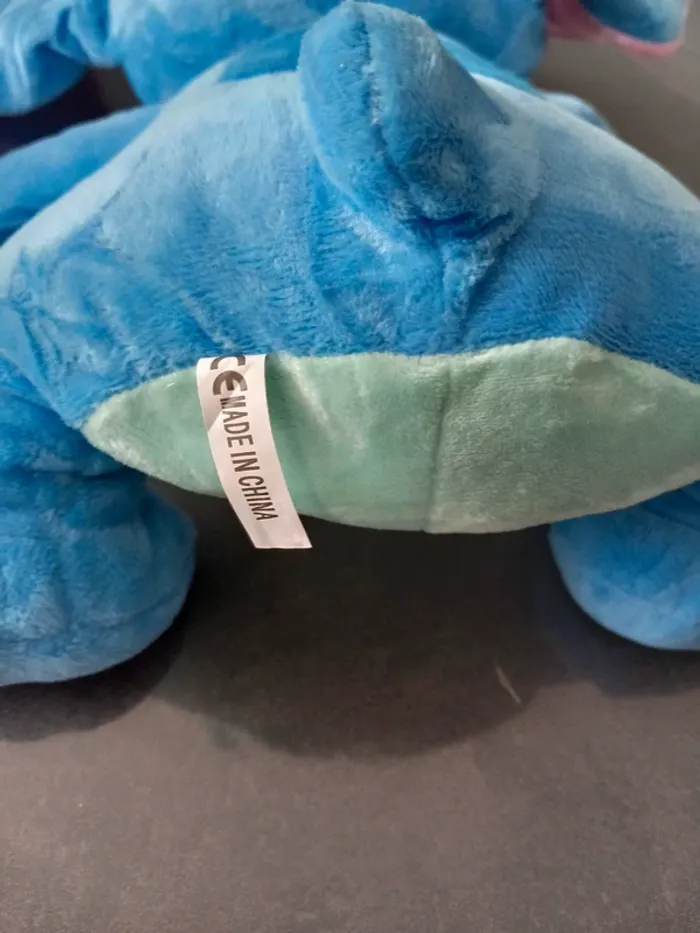 Peluche Martien bleu avec grandes oreilles - photo numéro 3