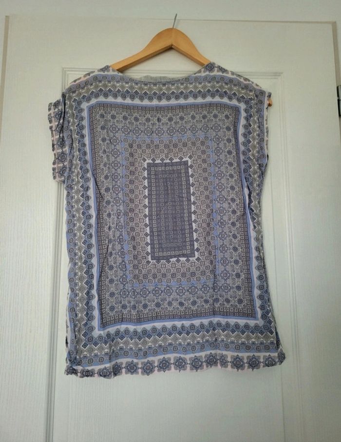 T-shirt  femme à imprimé foulard etam S