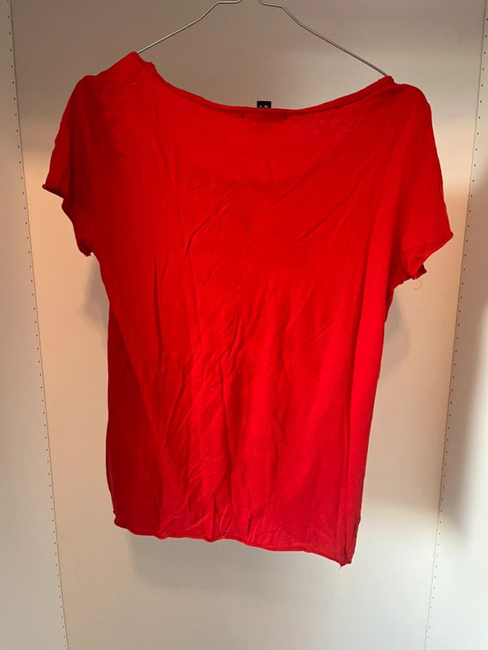 Teeshirt rouge à écriture Jennyfer - photo numéro 2