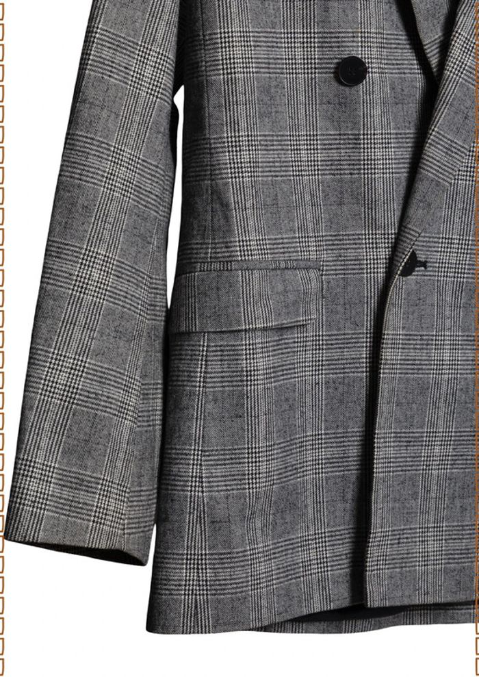 Blazer gris chiné Sézane – Taille 36 - photo numéro 4