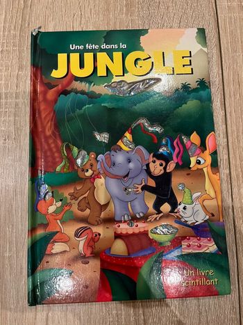 Livre scintillant Une fête dans la jungle