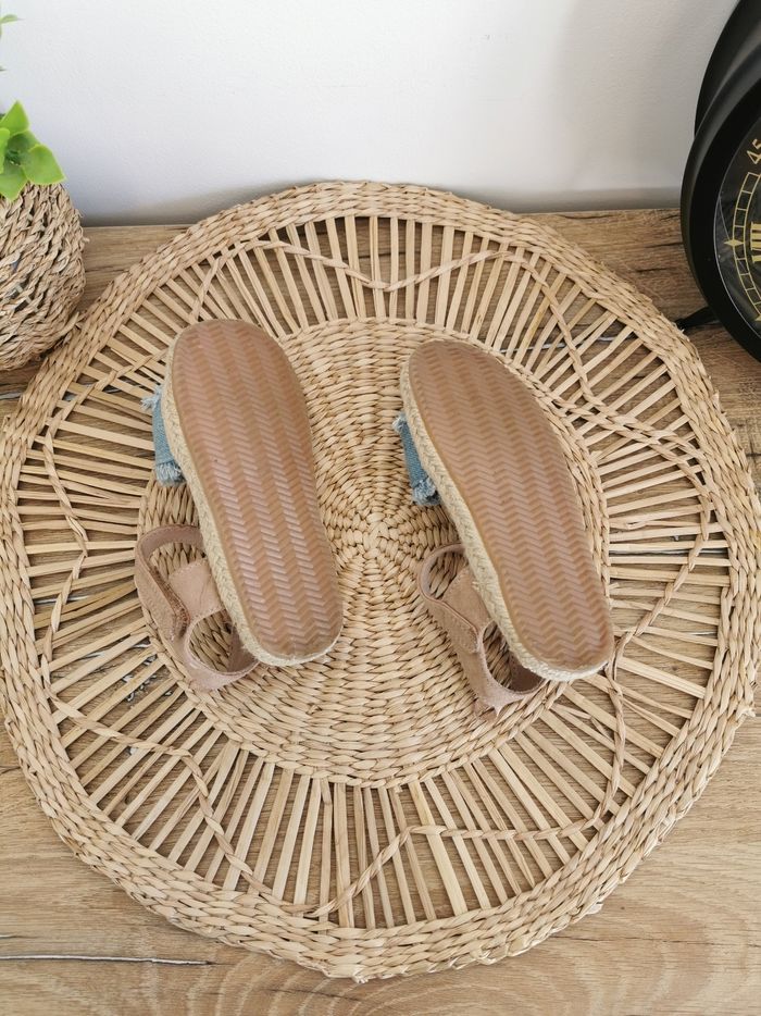 Sandales bohème, espadrilles en jean bleu clair H&M Pointure 24 - photo numéro 7