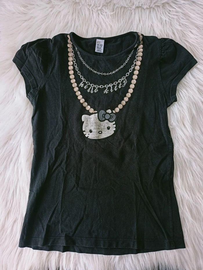T-shirt noir hello Kitty 11/12ans-152cm N*0481