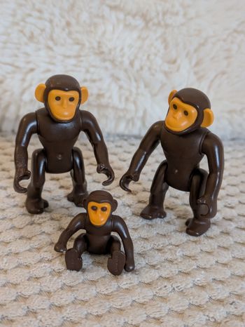 Playmobil Zoo 6650 - Famille de chimpanzé