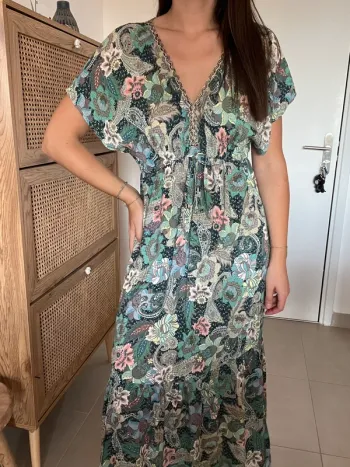 Robe longue fleurie Ema Blues