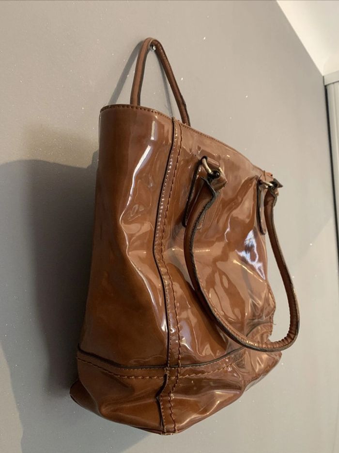 Sac À Main Aspect Brillant San Marina 30x34x15 cm Hors Anses - photo numéro 2